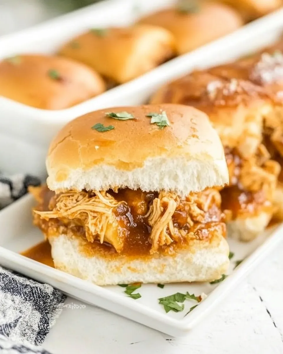 Pulled BBQ Chicken Sliders