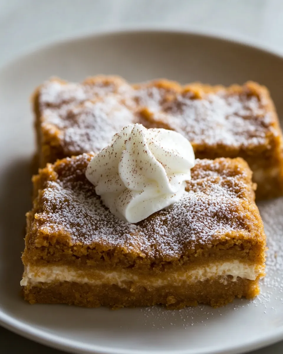 Pumpkin Churro Cheesecake Bars
