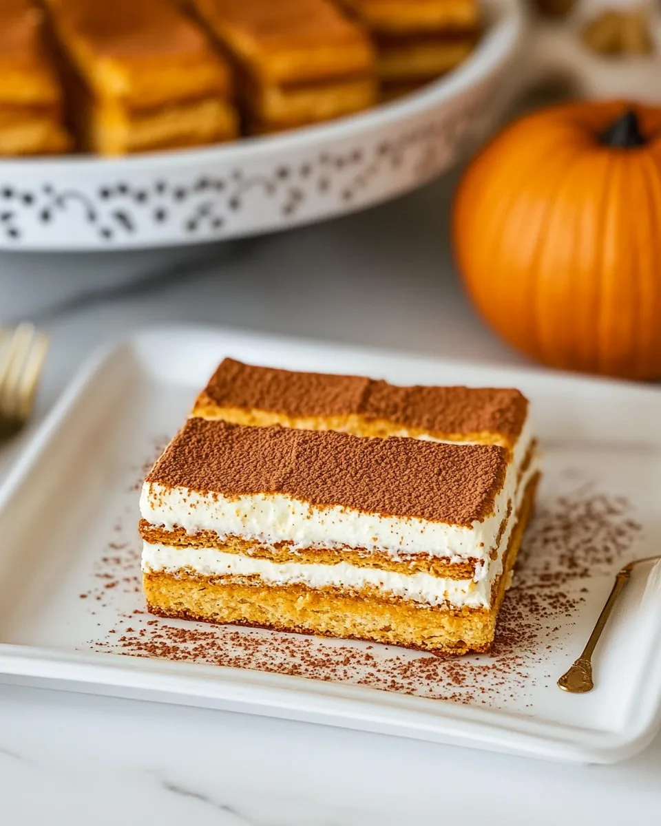 Pumpkin Eclair Cake