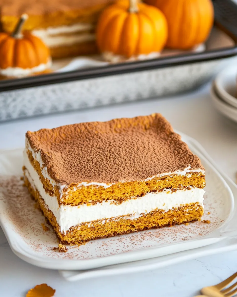 Pumpkin Eclair Cake