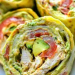 Quick 10 Minute Chicken and Avocado Roll-ups
