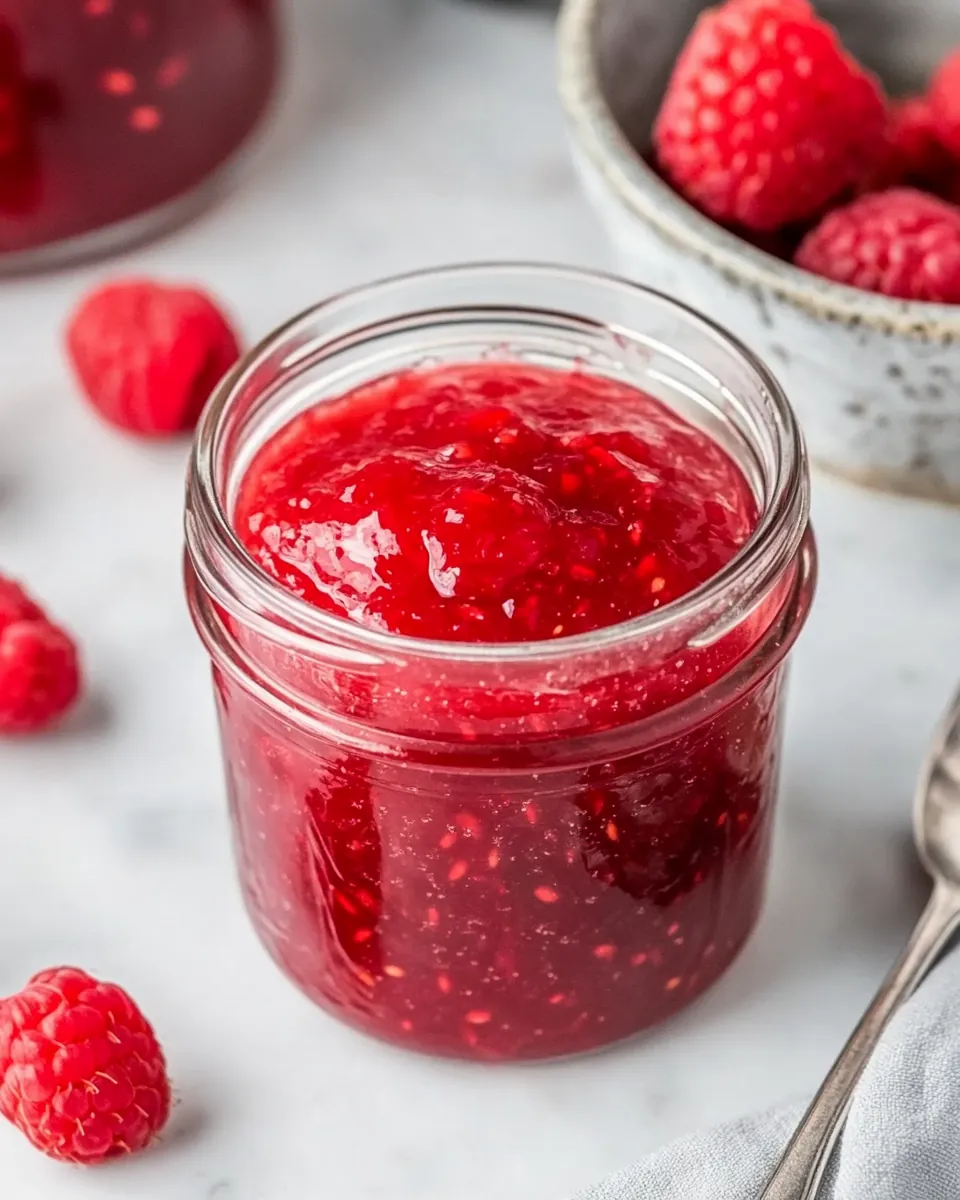 Quick Easy Raspberry Freezer Jam