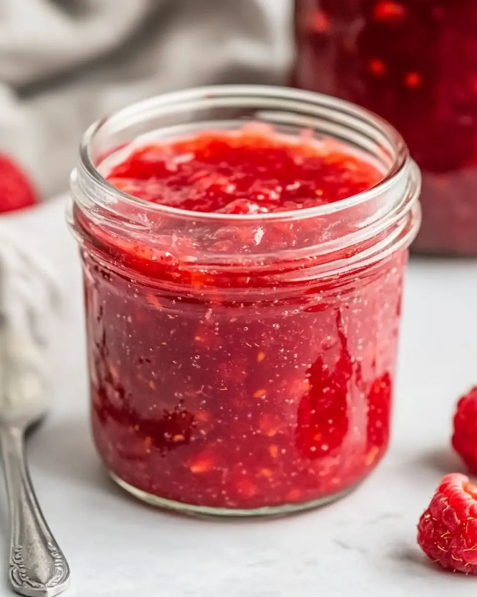 Quick Easy Raspberry Freezer Jam