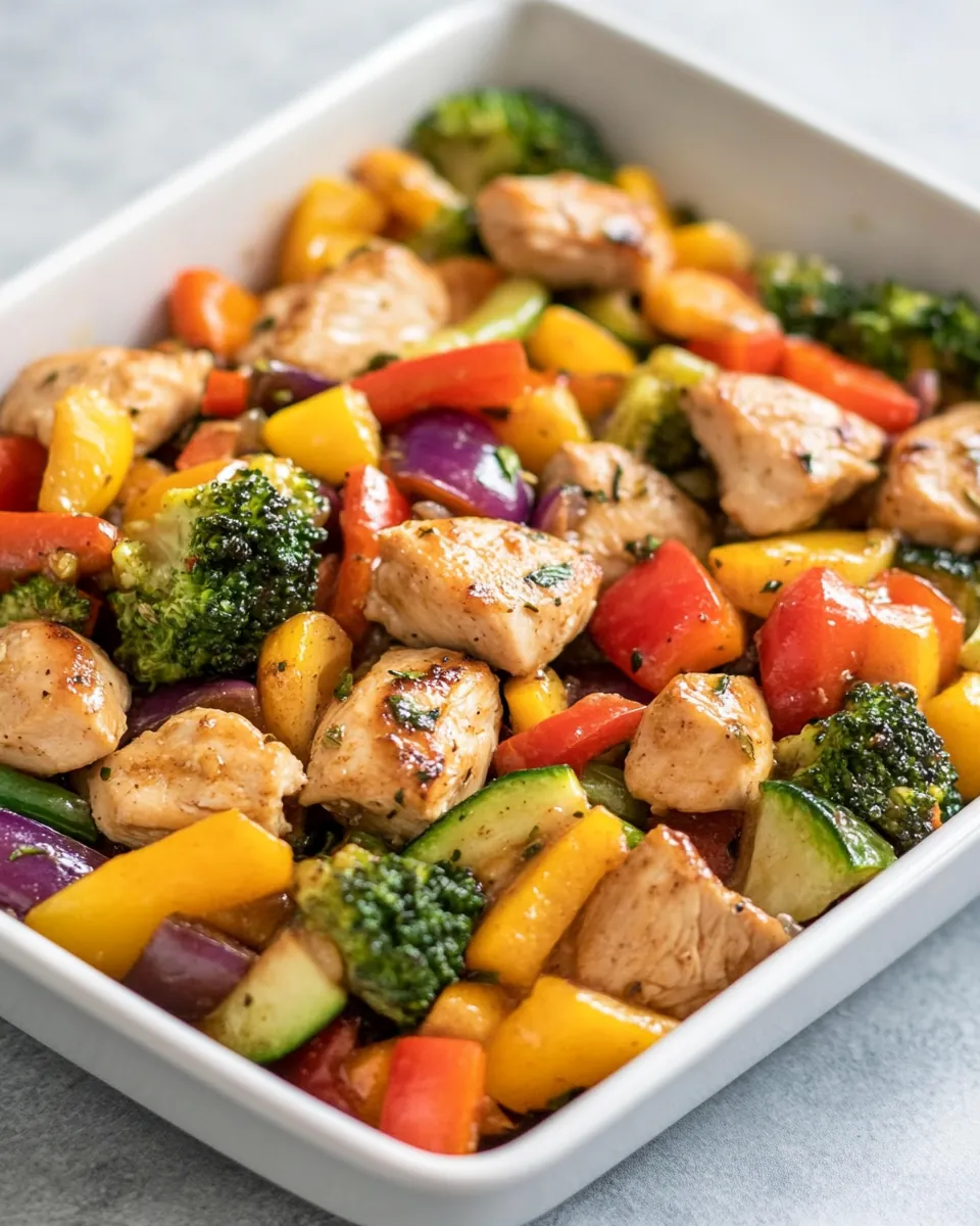 Quick Healthy Stir Fry Chicken and Veggies