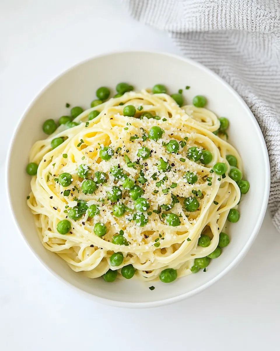 Quick Pasta with Peas