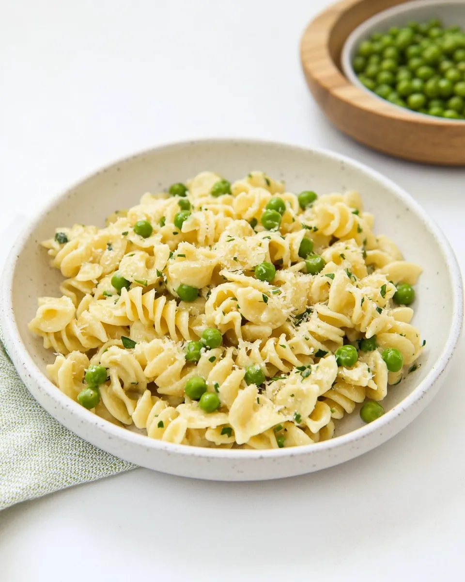 Quick Pasta with Peas