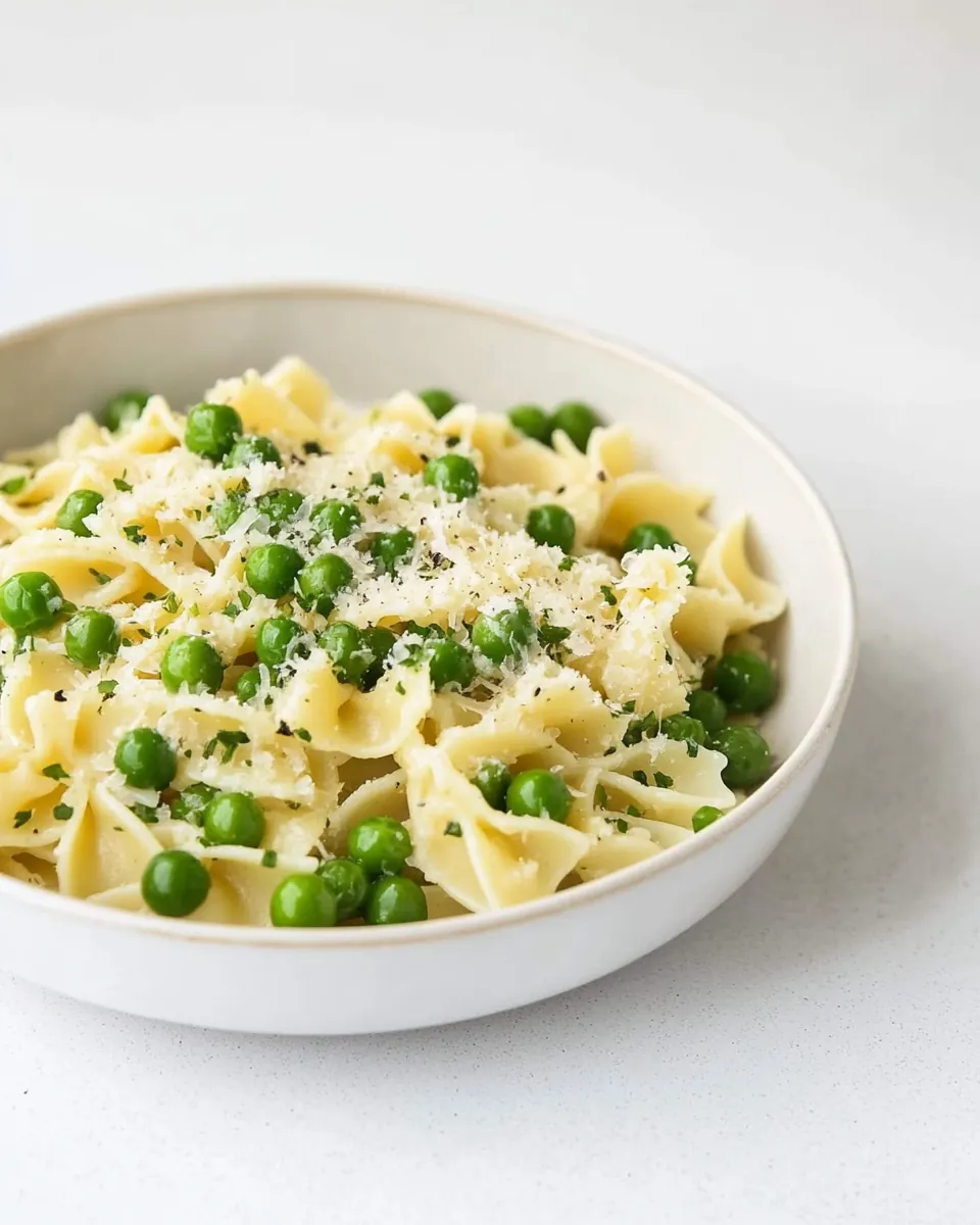 Quick Pasta with Peas
