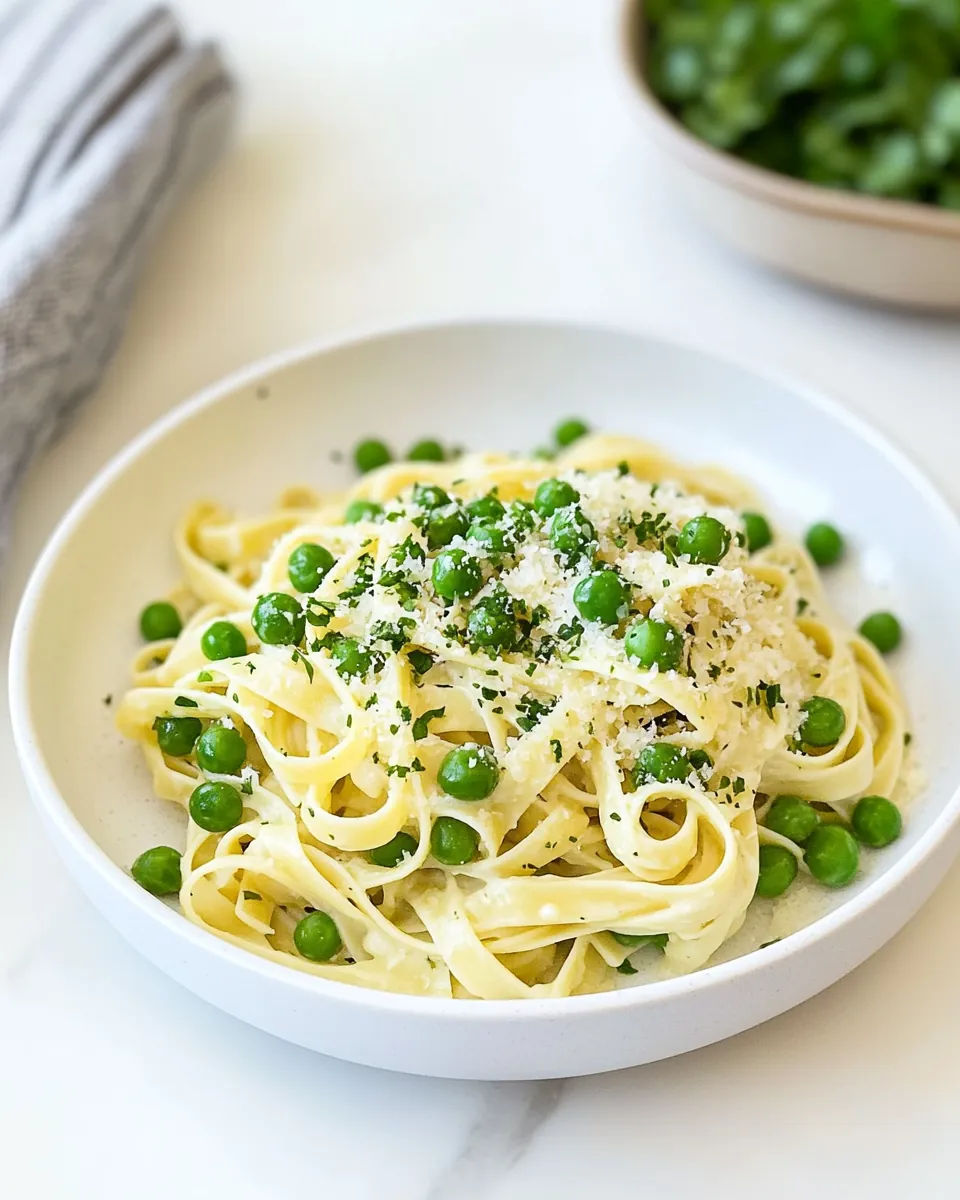 Quick Pasta with Peas