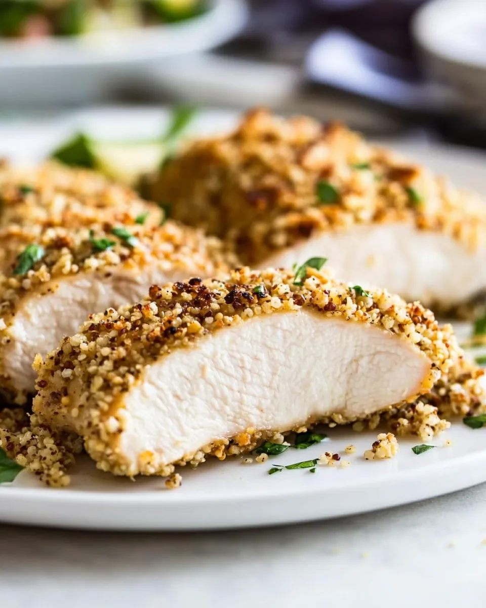 Quinoa Crusted Chicken