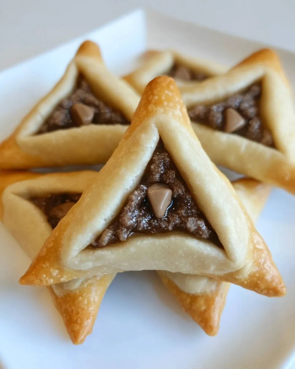 Chocolate Cream Cheese Hamantaschen