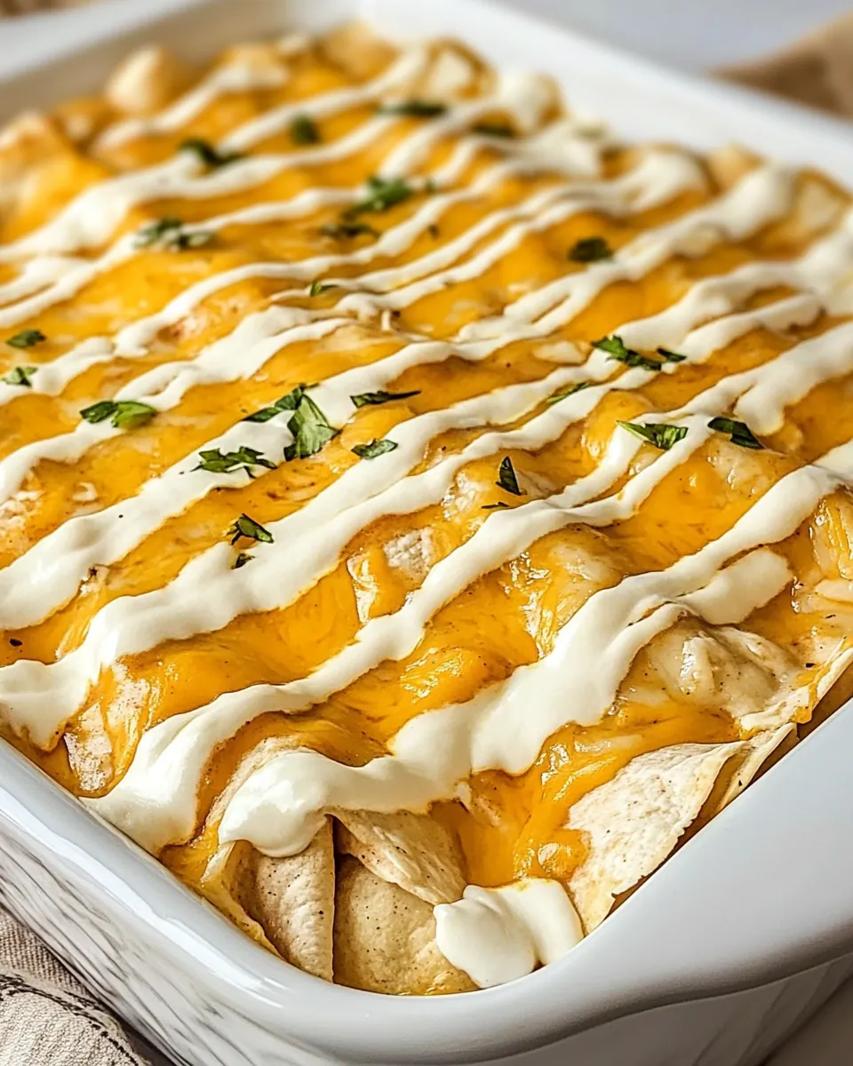 Ranch Chicken Enchiladas