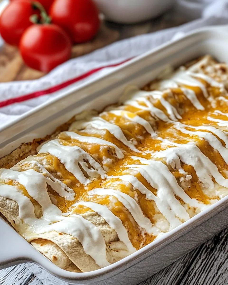 Ranch Chicken Enchiladas