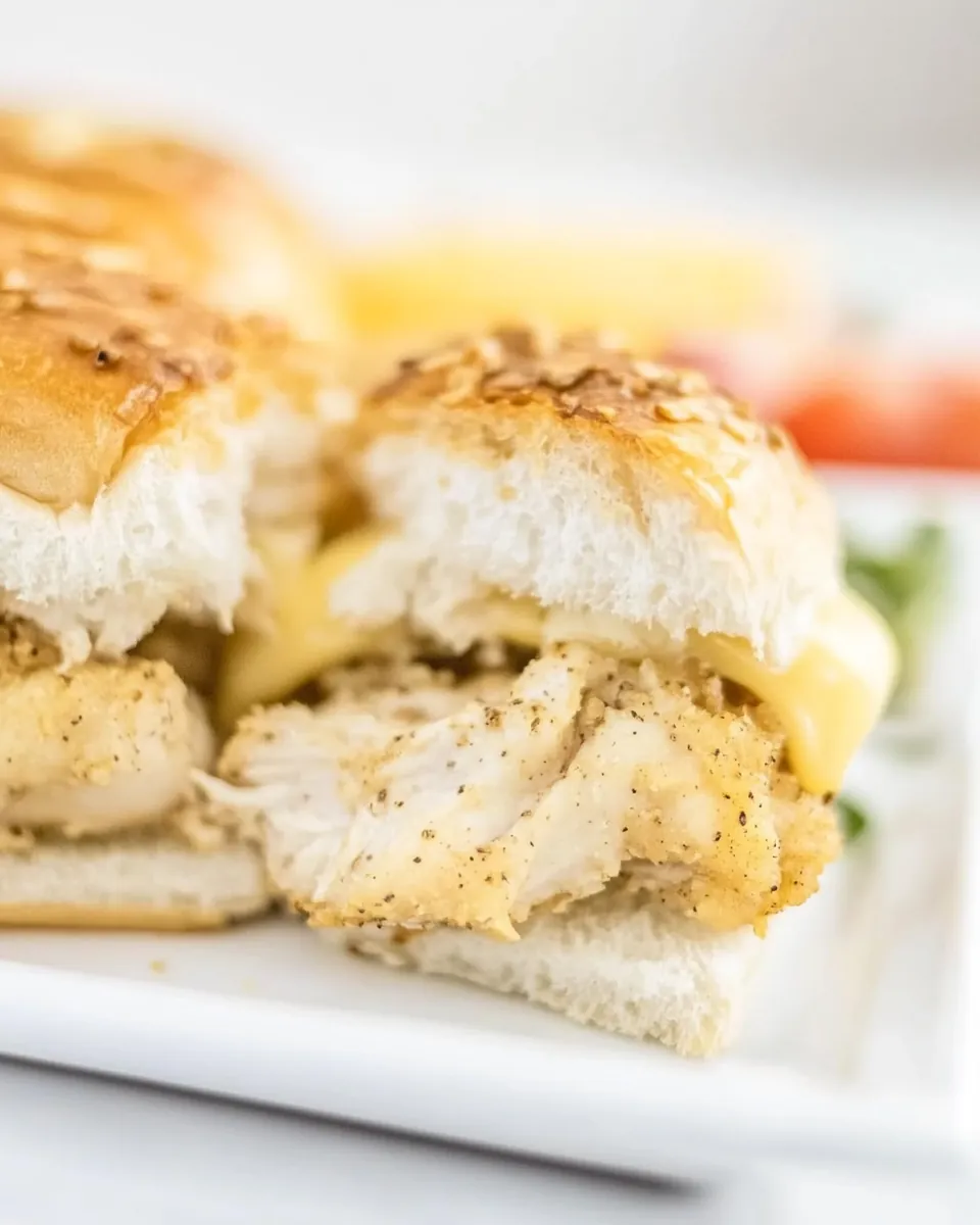Ranch Chicken and Swiss Sliders