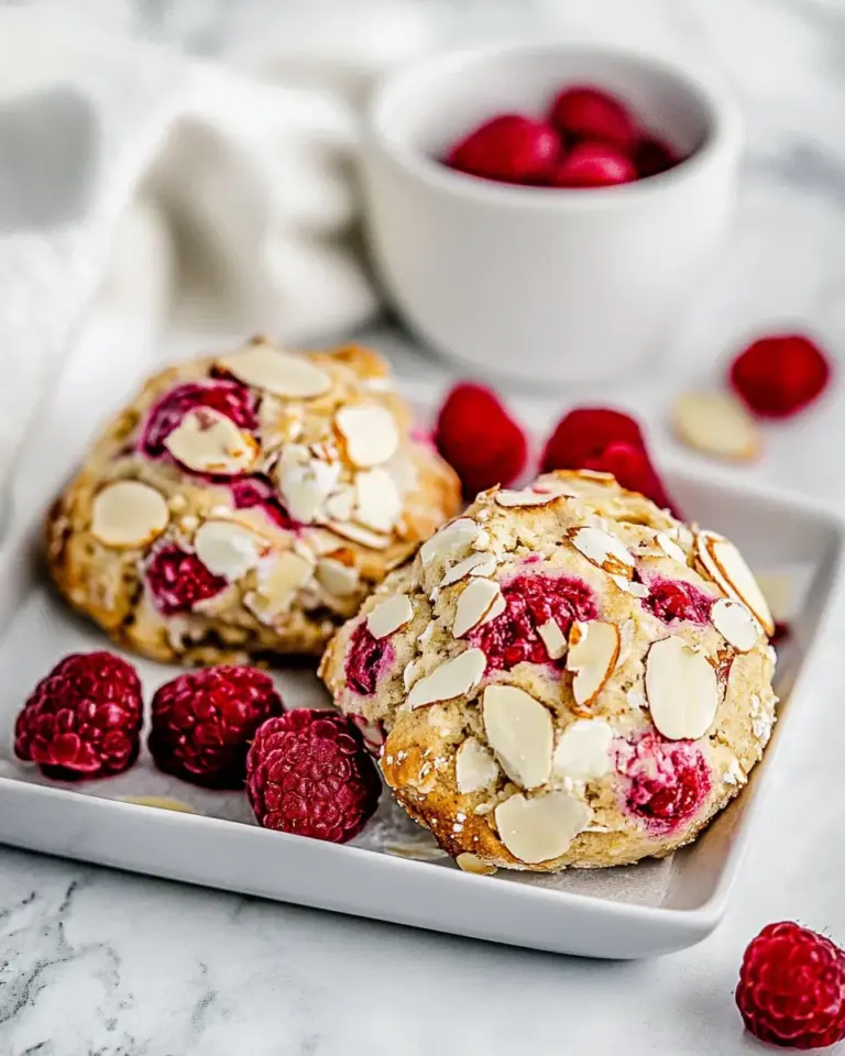 Raspberry Almond Biscuits