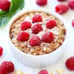 Raspberry Coconut Crème Brûlée Oatmeal