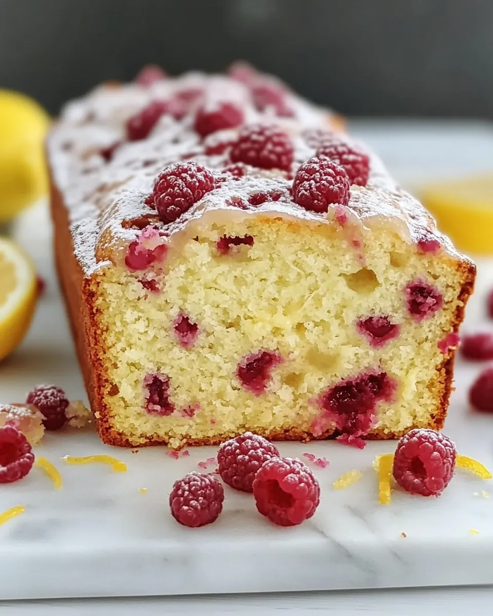 Raspberry Lemon Loaf Cake
