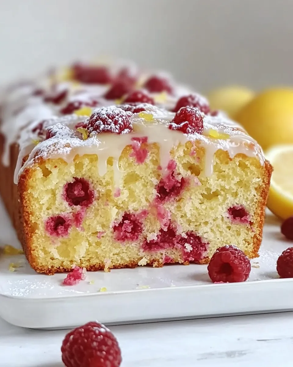 Raspberry Lemon Loaf Cake