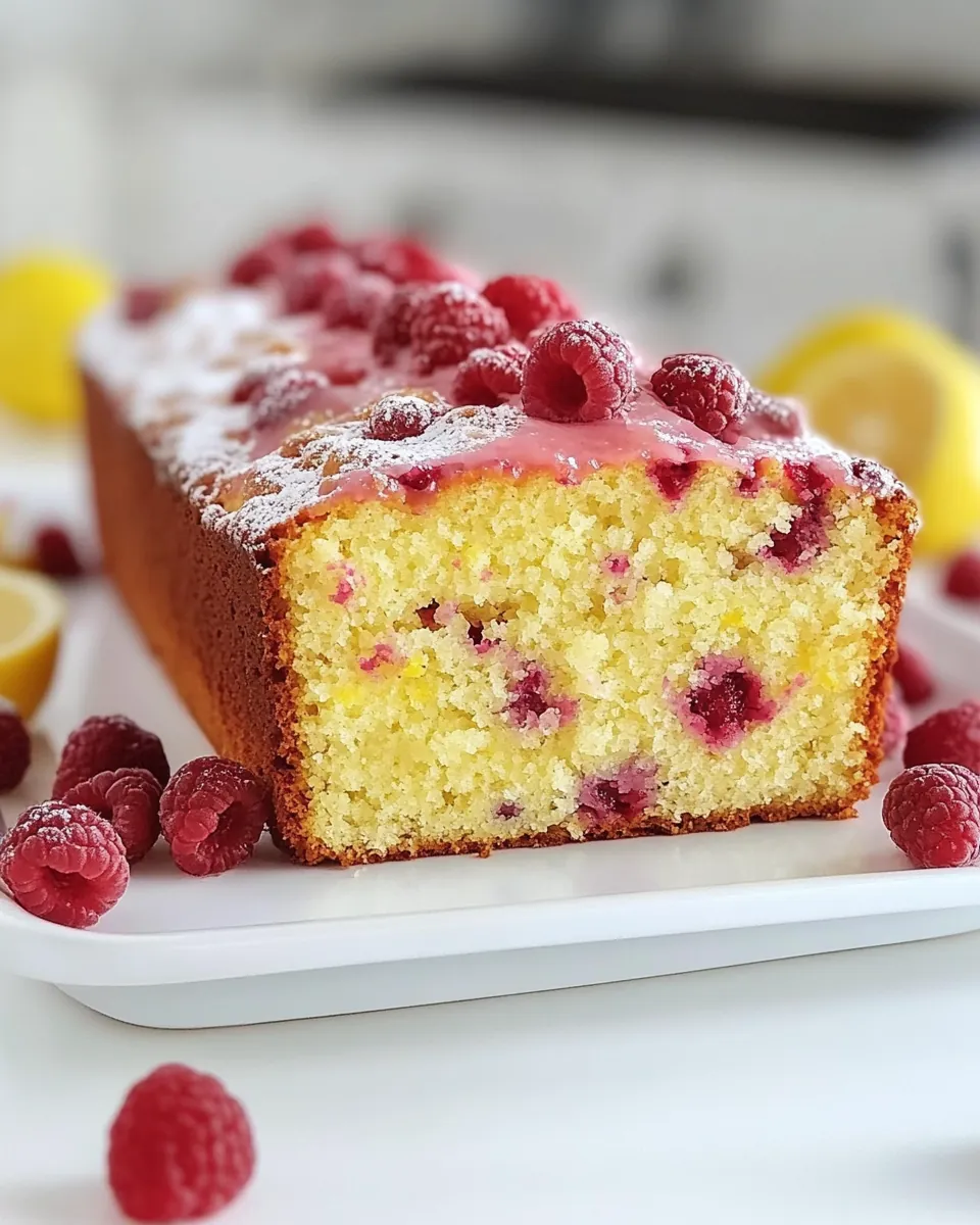 Raspberry Lemon Loaf Cake