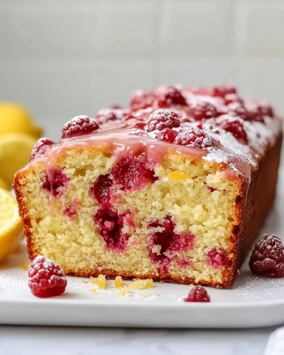 Raspberry Lemon Loaf Cake