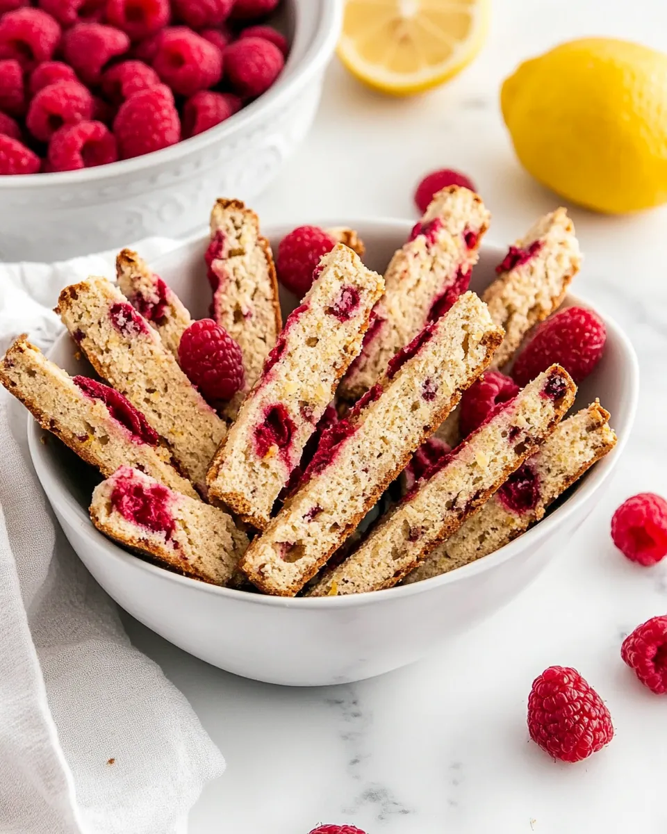Raspberry Lemonade Biscotti