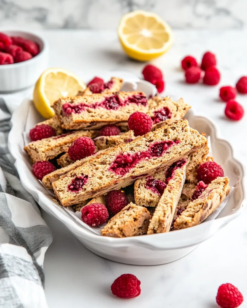 Raspberry Lemonade Biscotti