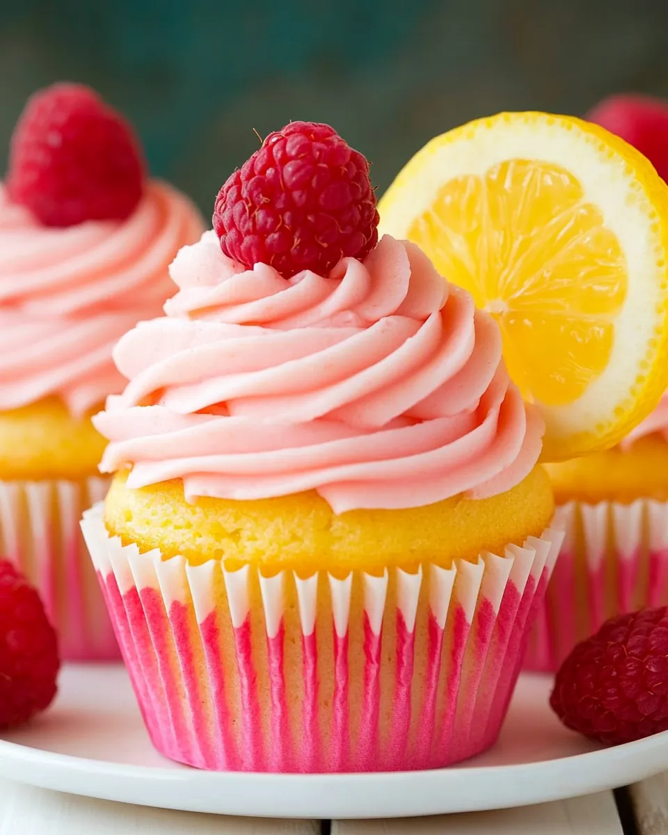 Raspberry Lemonade Cupcakes