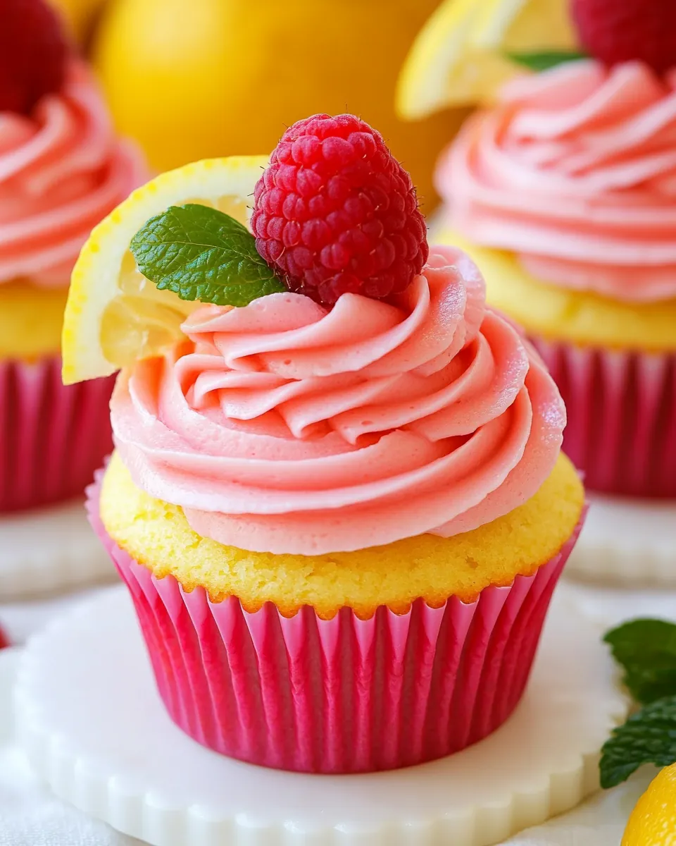 Raspberry Lemonade Cupcakes