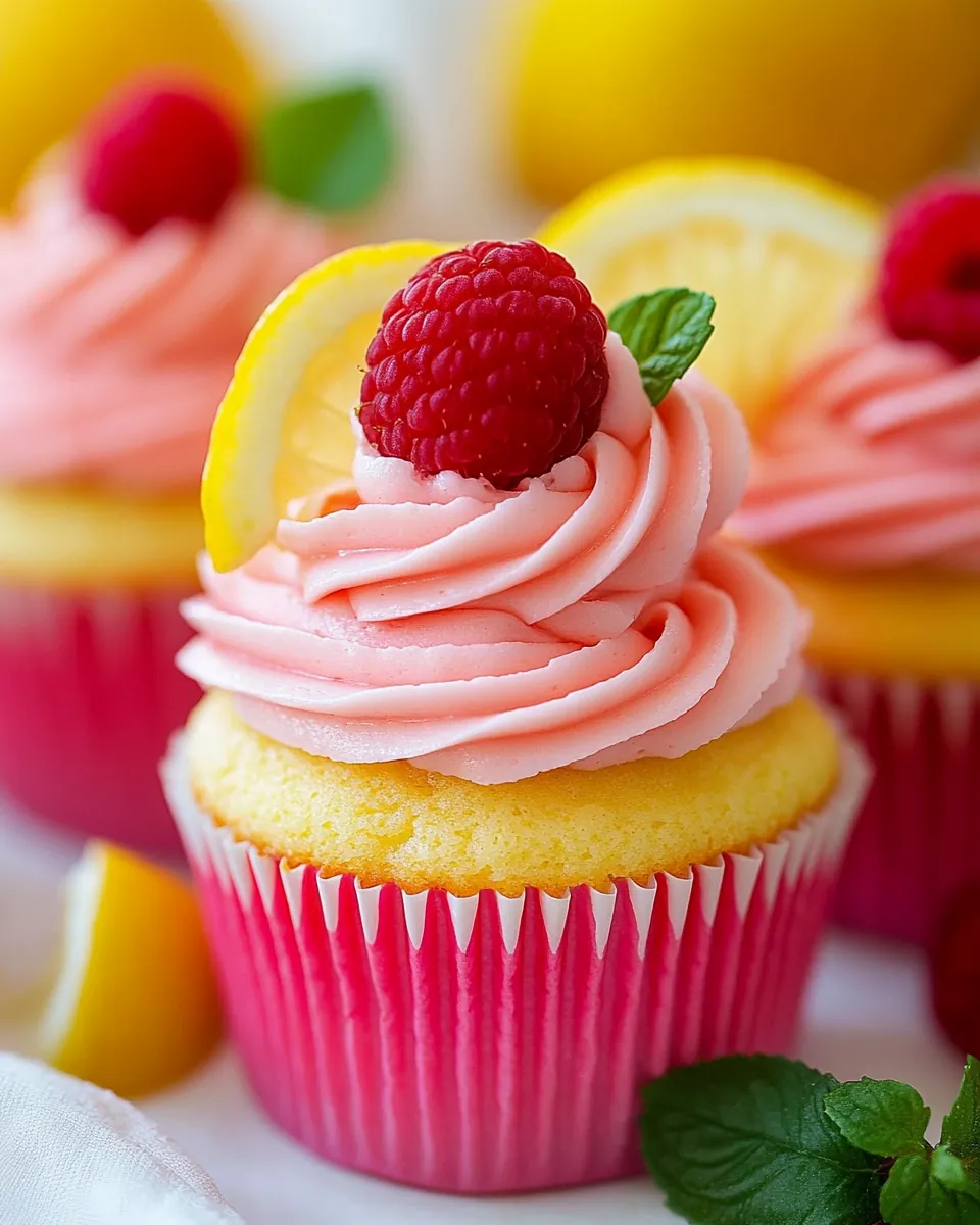 Raspberry Lemonade Cupcakes