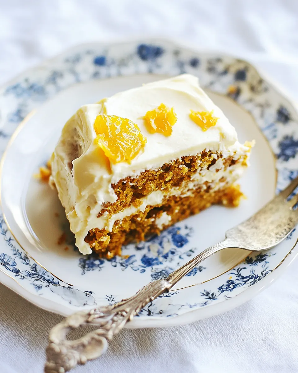 Raw Carrot Cake Slice with Tangy Citrus Frosting