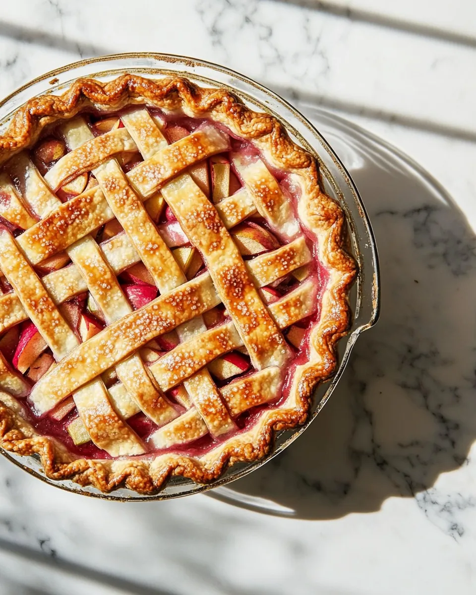 Rhubarb Apple Pie