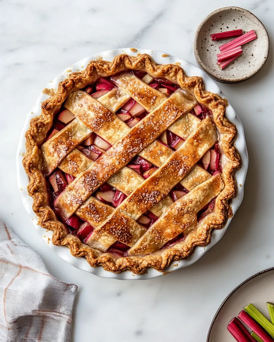 Rhubarb Apple Pie
