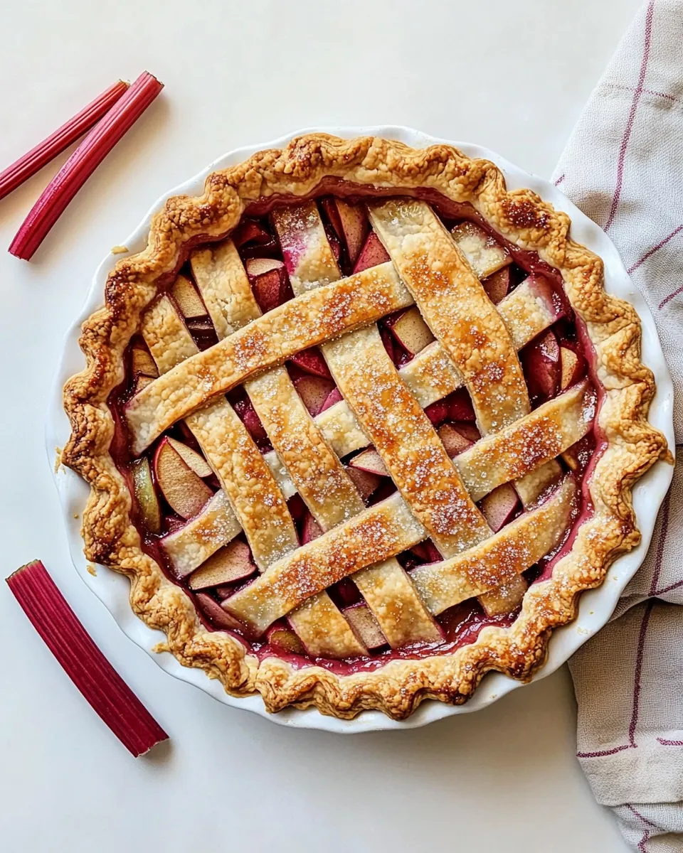 Rhubarb Apple Pie