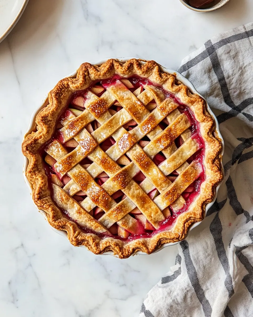 Rhubarb Apple Pie