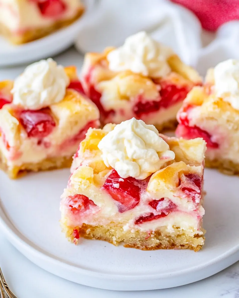 Rhubarb Custard Bars