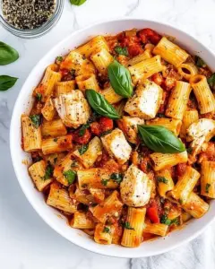 Rigatoni Arrabbiata with Chicken