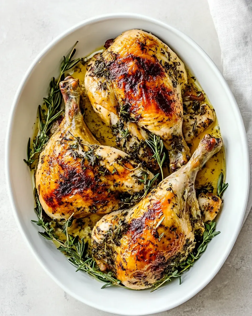 Roast Chicken with Herb Butter