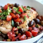 Roast Chicken with Tomatoes and Olives