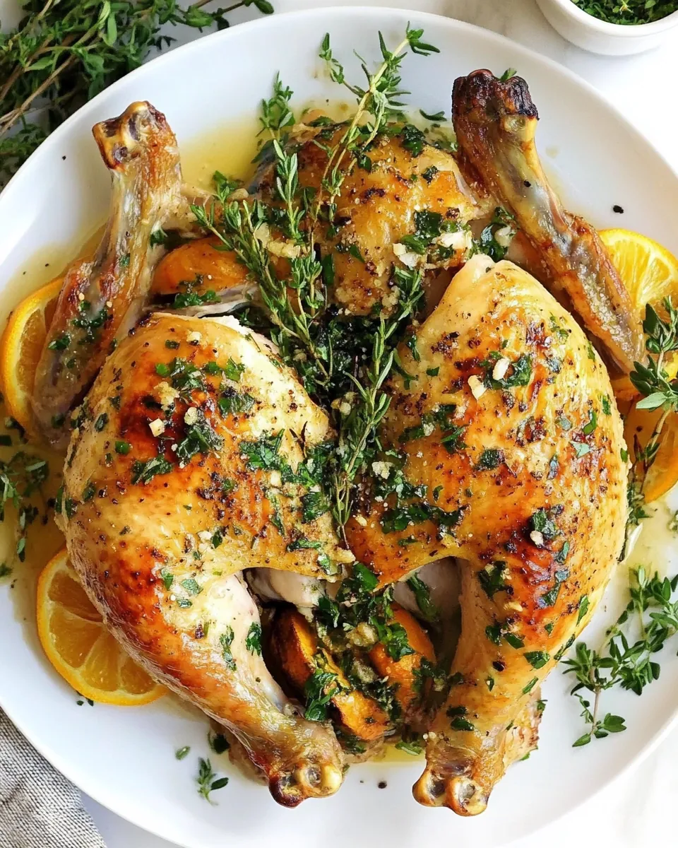 Roast Spatchcock Chicken
