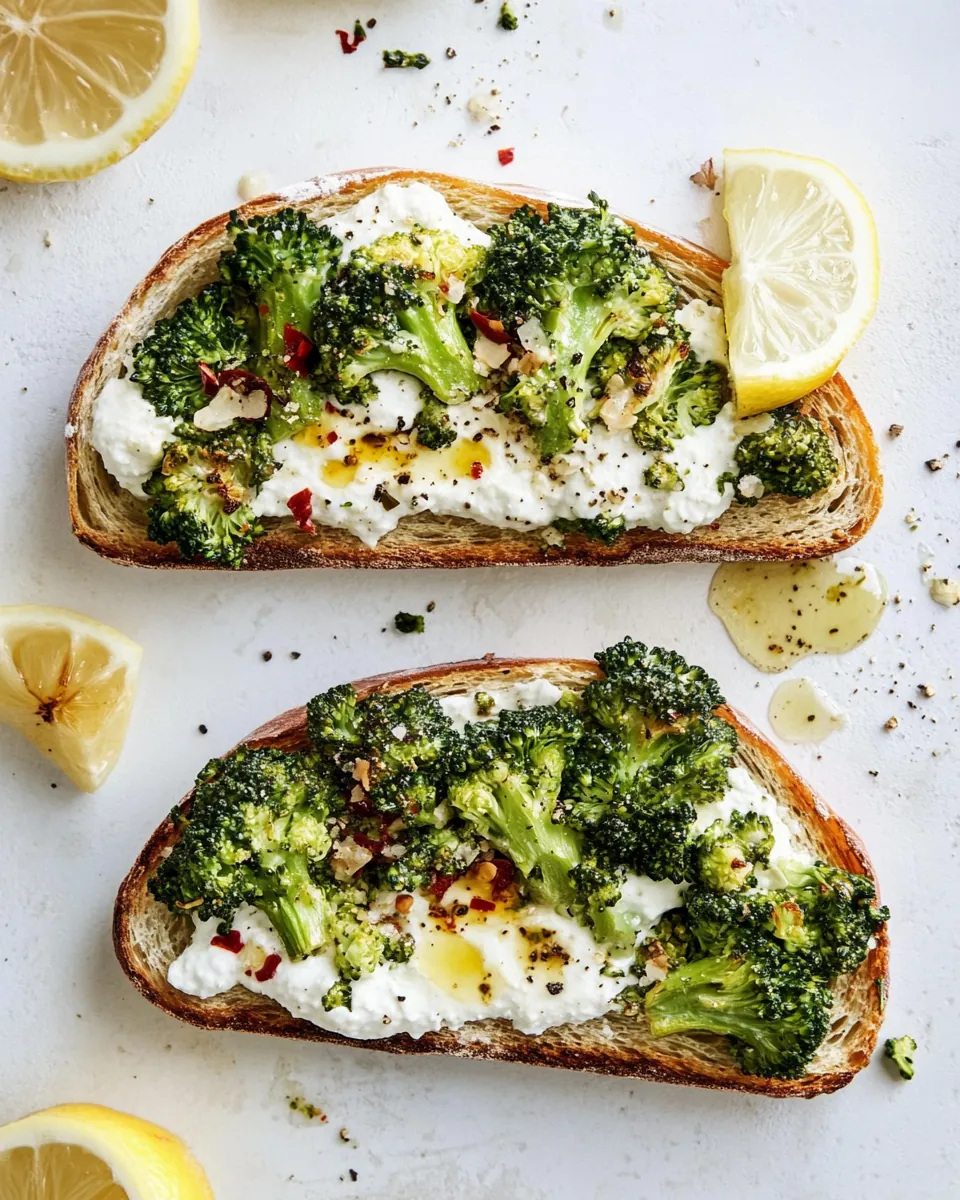 Roasted Broccoli Toast