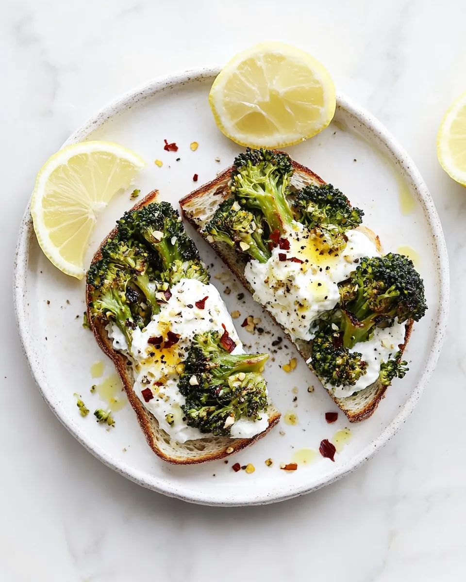 Roasted Broccoli Toast