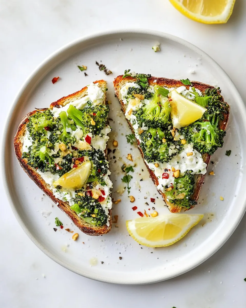 Roasted Broccoli Toast