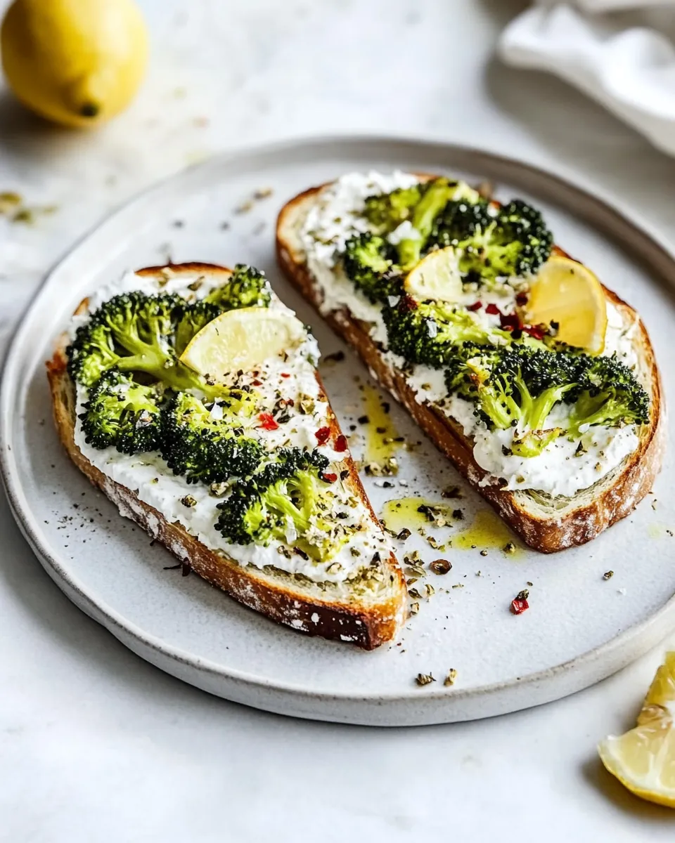 Roasted Broccoli Toast