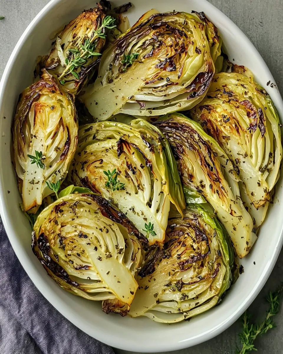 Roasted Cabbage Wedges