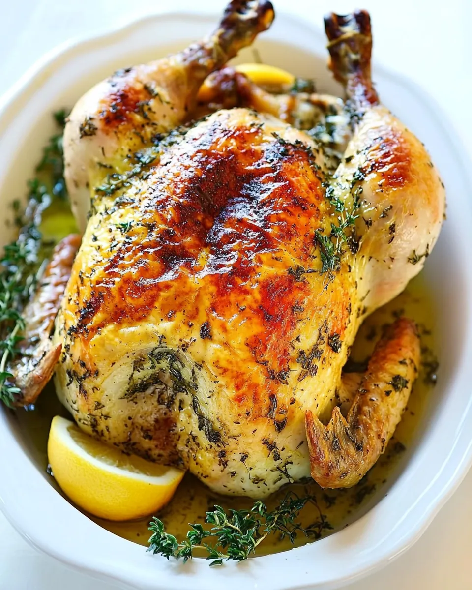 Roasted Chicken with Lemon Curd