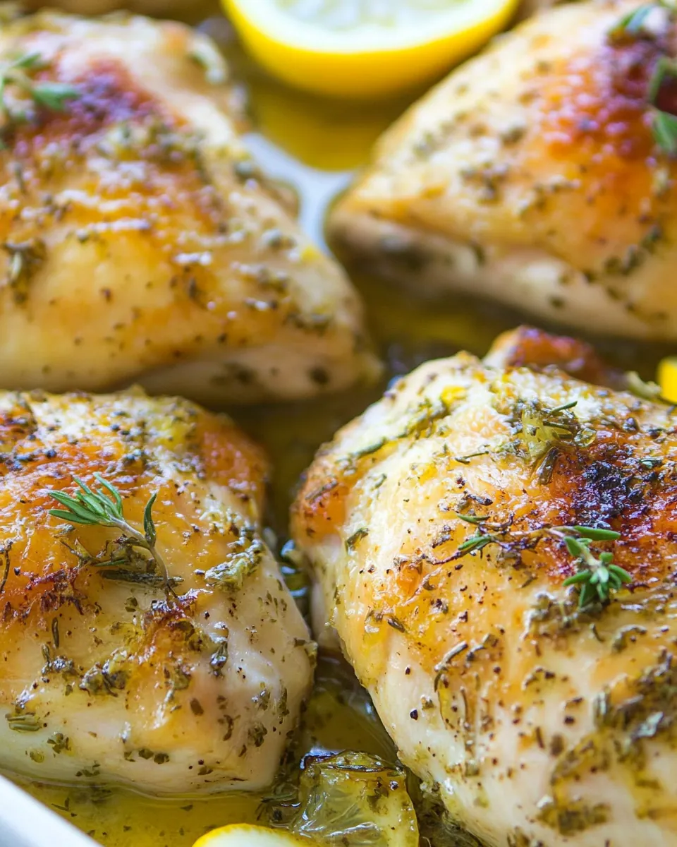 Roasted Lemon Garlic Herb Chicken