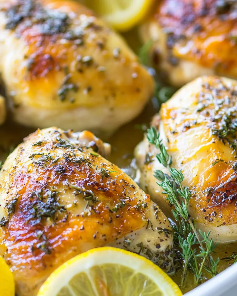 Roasted Lemon Garlic Herb Chicken