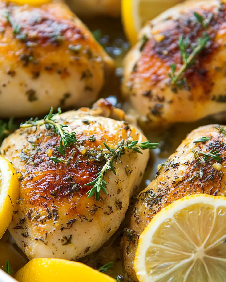 Roasted Lemon Garlic Herb Chicken