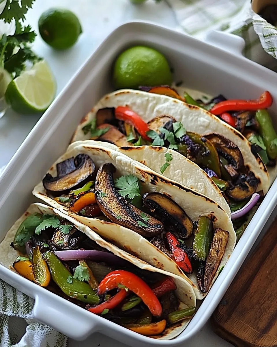 Roasted Portobello Mushroom Fajitas