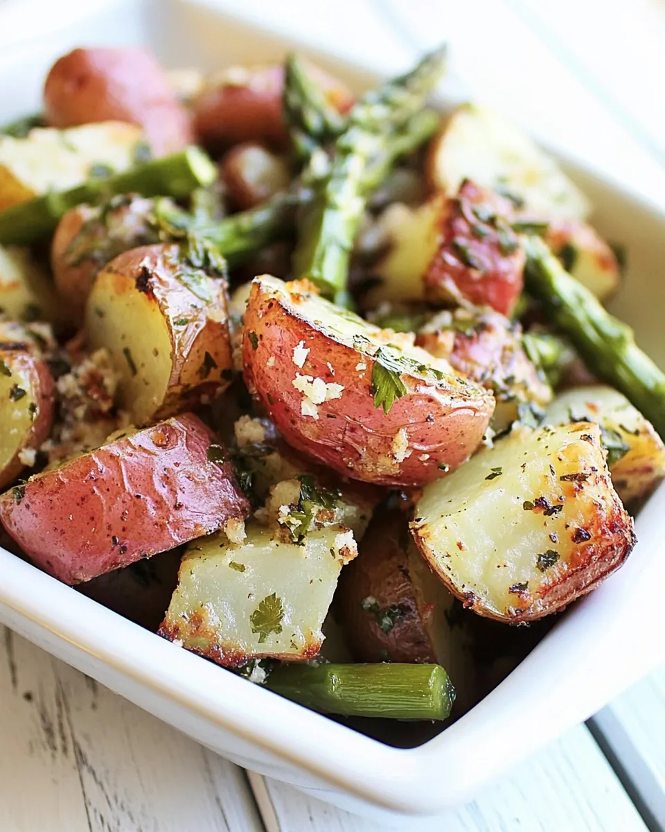Roasted Potatoes and Asparagus