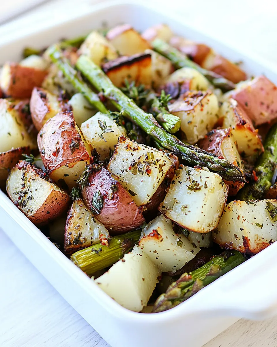 Roasted Potatoes and Asparagus